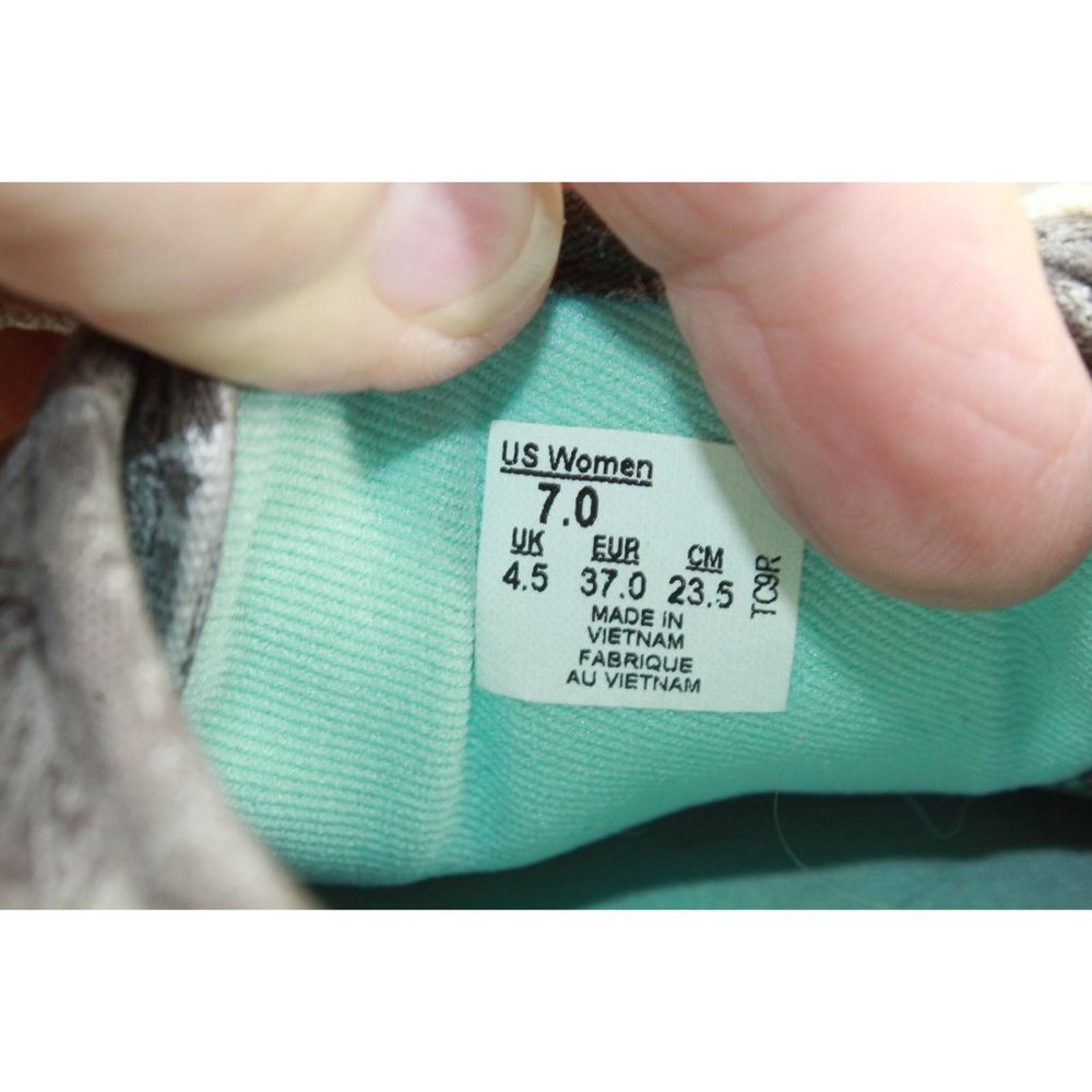 Vans Gray Atwood Floral Paisley Canvas Low Top Skate Sneakers Size 7 - Picture 7 of 9
